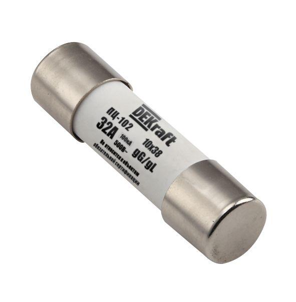 картинка Предохранитель цилиндрический 4А 10х38 ПЦ-102 DEKraft 21361DEK