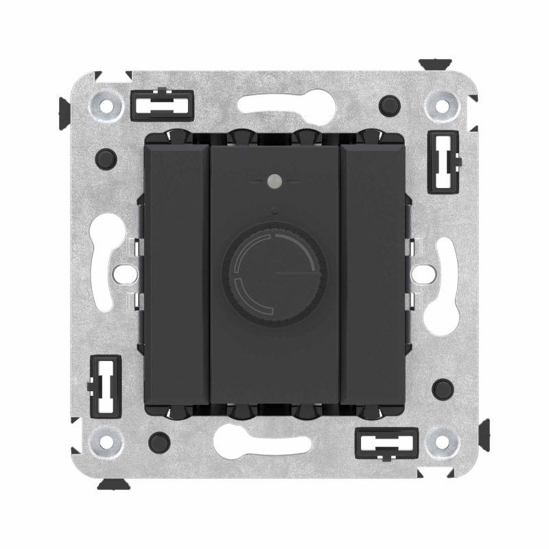 картинка Диммер поворотный СП Avanti "Черный матовый" DKC 4412133