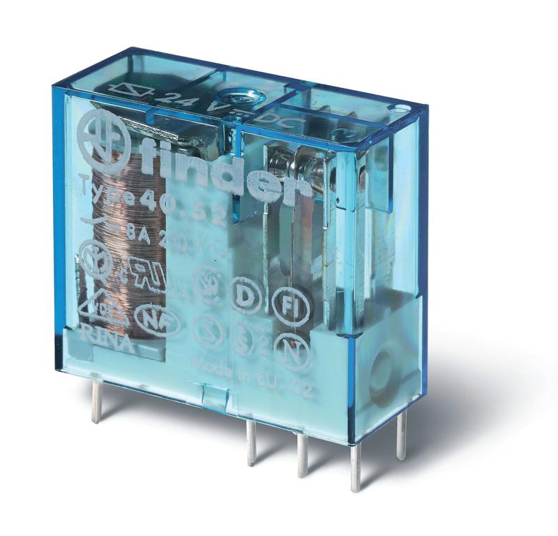 картинка Реле миниатюрное 2CO 8А кат. 24В DC FINDER 405270240000
